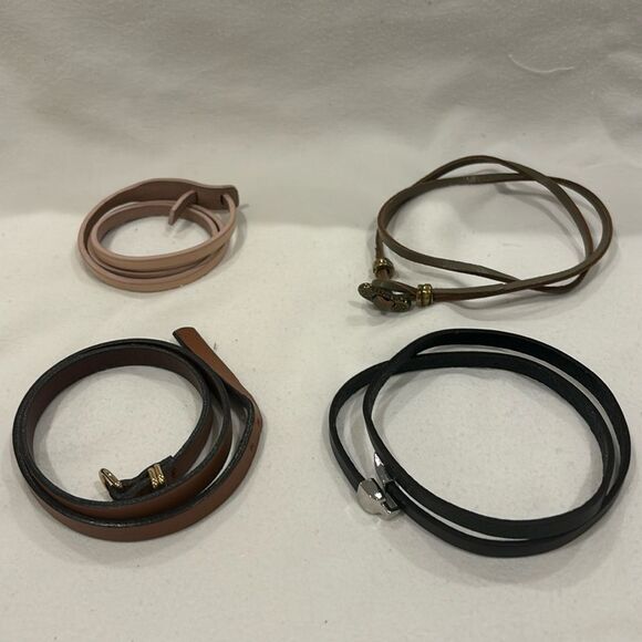 Jewelry - 4 Piece Leather Bracelet Set